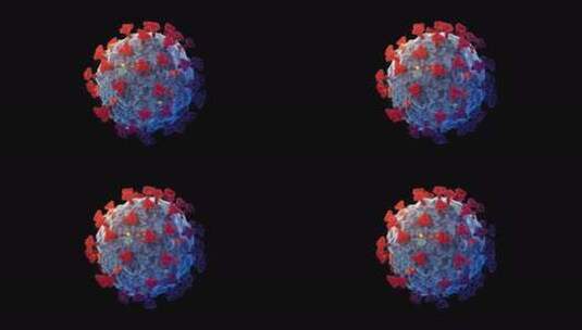 病毒包冠状病毒高清在线视频素材下载