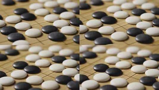 围棋棋子棋盘棋局高清在线视频素材下载