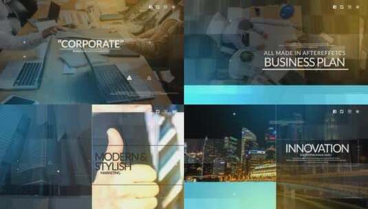 现代风格企业宣传动画开场AE模板高清AE视频素材下载