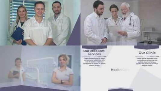 清晰简约医疗机构动画推广医生医疗技术AE模板高清AE视频素材下载