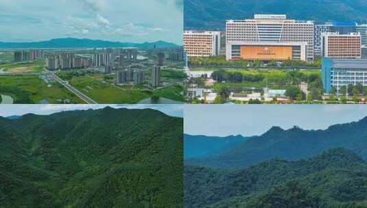 航拍广东肇庆九龙湖高清在线视频素材下载