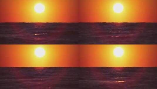 8k实拍海上日出太阳升起后的海面高清在线视频素材下载