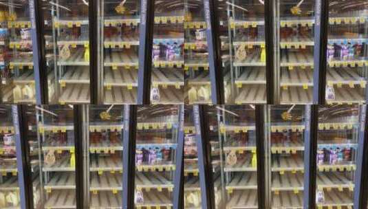 超市的冰柜高清在线视频素材下载