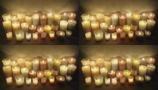 蜡烛照亮黑暗高清在线视频素材下载