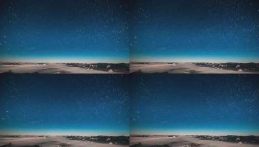 沙漠上空的星空景观高清在线视频素材下载