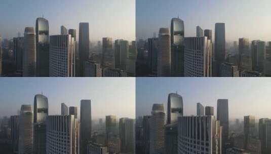 清晨日出的珠江新城高清在线视频素材下载