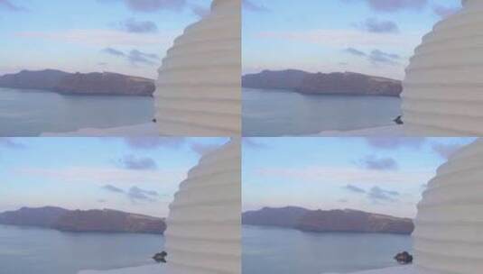 希腊圣托里尼岛的风景高清在线视频素材下载