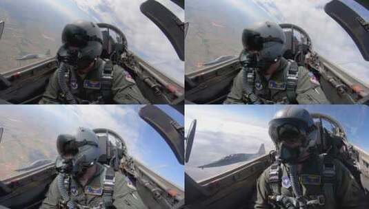 学生飞行员在T38塔龙中学习高清在线视频素材下载