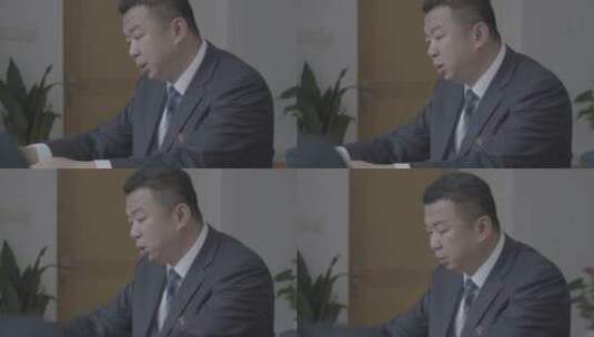 华夏银行办理业务员工办公画面高清在线视频素材下载