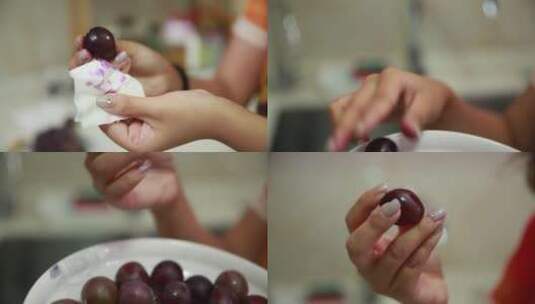 【镜头合集】买葡萄吃葡萄高清在线视频素材下载