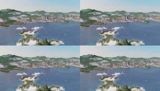 三维海岛风光动画02高清在线视频素材下载