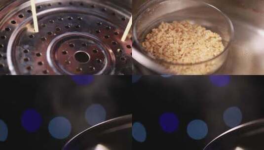 【镜头合集】蒸土豆碾碎过筛制作土豆泥高清在线视频素材下载
