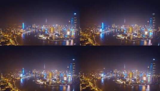 上海黄浦江夜景高清在线视频素材下载