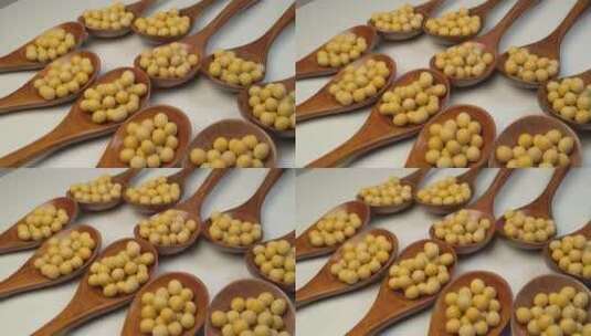 黄豆食品健康有机农产品高清在线视频素材下载