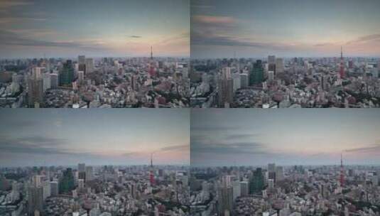 城市夜景空镜头唯美转场高清在线视频素材下载
