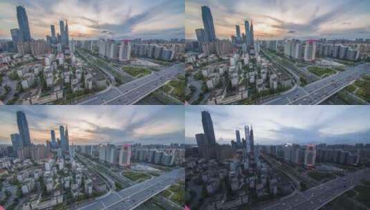 广西南宁城市延时摄影高清在线视频素材下载