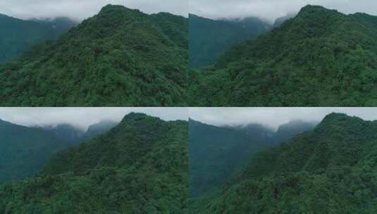 夏天峨眉山后山航拍风景高清在线视频素材下载