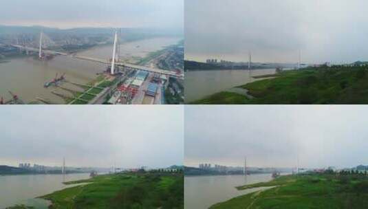 重庆市白居寺大桥建设中高清在线视频素材下载