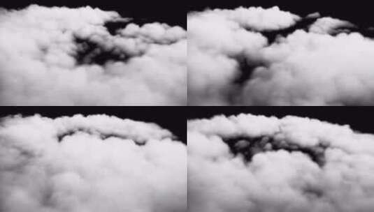 【Alpha通道】白色云朵云海云雾烟云雾气高清在线视频素材下载