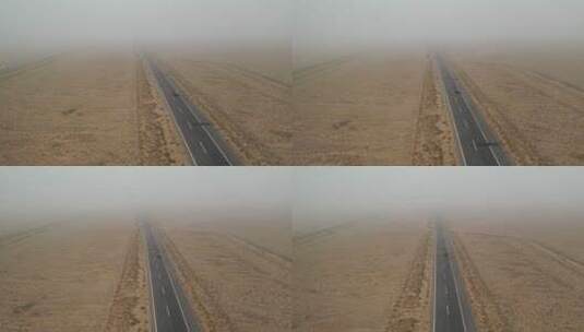 新疆和田G315国道公路交通运输高清在线视频素材下载