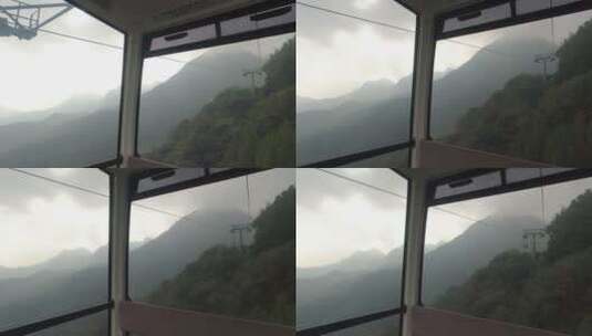 中国山东泰安泰山山顶风景风景区云海高清在线视频素材下载