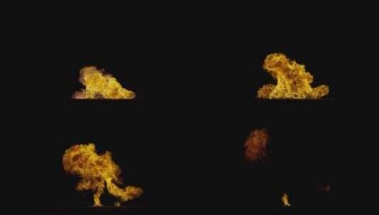 4k爆炸生成的多种火焰效果背景视频素材2高清在线视频素材下载