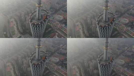 广州珠江新城城市建筑群高清在线视频素材下载