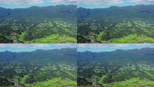 夏天绿色的高黎贡山高清在线视频素材下载