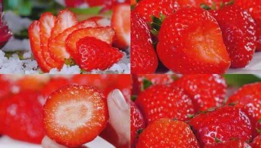 红颜奶油草莓高清在线视频素材下载