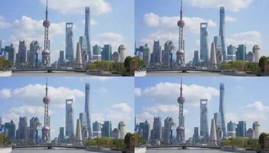 上海外滩中心高清在线视频素材下载