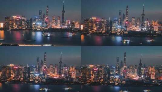 上海市城市风光航拍高清在线视频素材下载