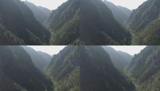 航拍飞向大山峡谷高清在线视频素材下载