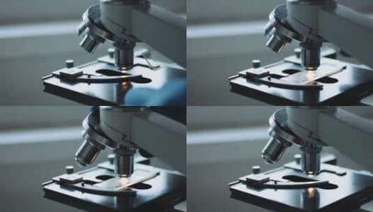 实验室显微镜试验检测高清在线视频素材下载