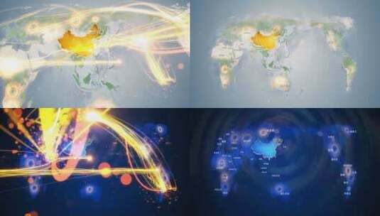 大庆龙凤区地图辐射世界覆盖全球 6高清在线视频素材下载