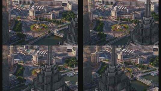 4K高清航拍天津城市建筑高清在线视频素材下载