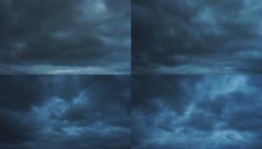 阴天乌云延时天空多云天气变化雷暴风雨来临高清在线视频素材下载