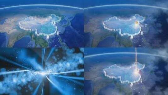 地球俯冲定位江苏辐射徐州铜山区高清在线视频素材下载