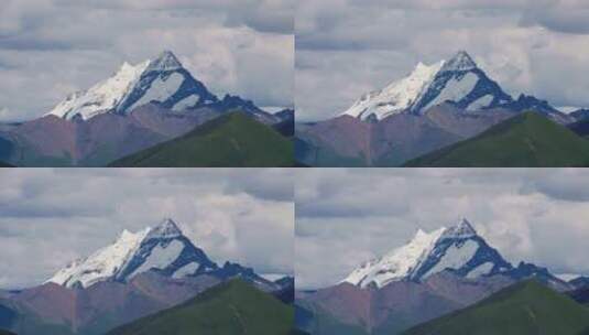 西藏那曲雪山和草原壮观大气视频高清在线视频素材下载