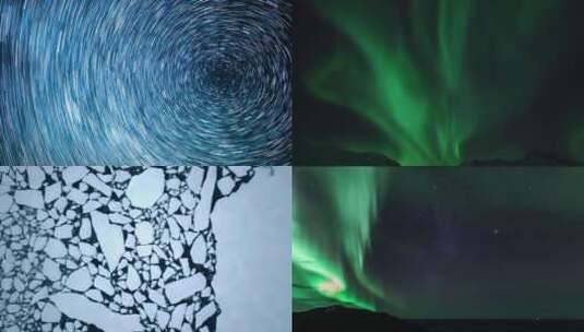【合集】北极 冰川 星空 极光 极地景色高清在线视频素材下载