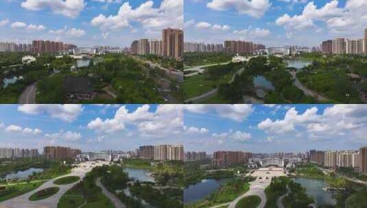 江西抚州城市镜头航拍高清在线视频素材下载