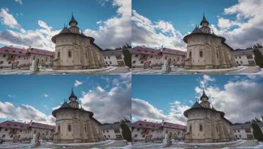 普特那修道院的延时高清在线视频素材下载