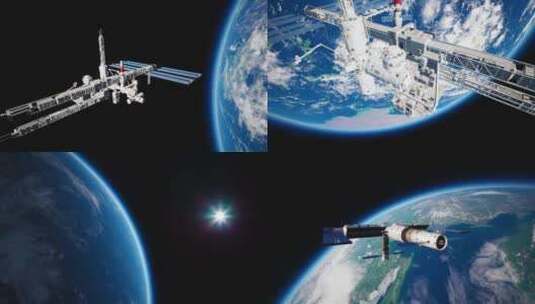 中国空间站 天宫一号 探月高清在线视频素材下载