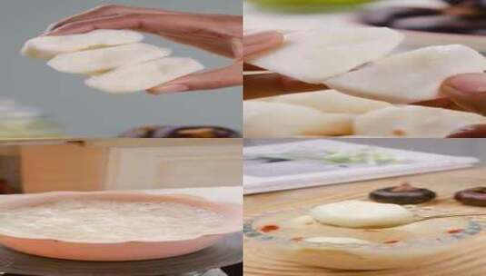 马蹄 荸荠 马蹄甜品 马蹄菜品高清在线视频素材下载