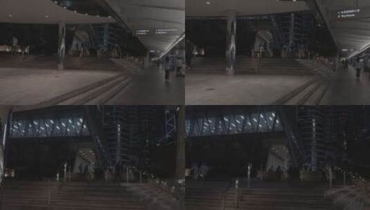 香港金融街夜景高清在线视频素材下载