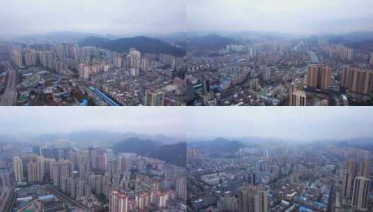 贵州黔南州都匀城市航拍4k高清在线视频素材下载