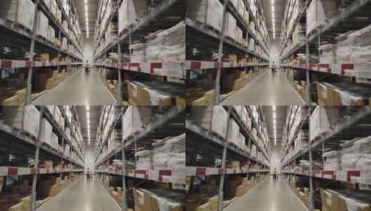货物 货架 仓库 商品高清在线视频素材下载
