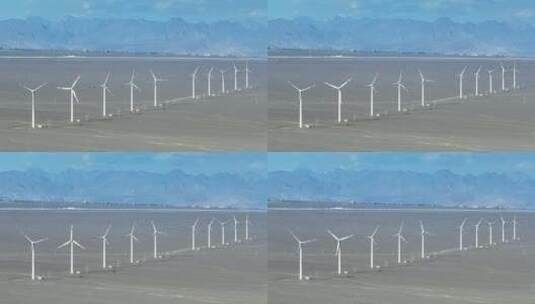 大西北风力发电高清在线视频素材下载