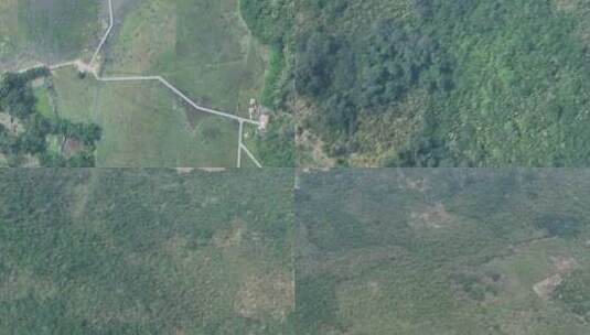 海南乡村湿地航拍空镜高清在线视频素材下载