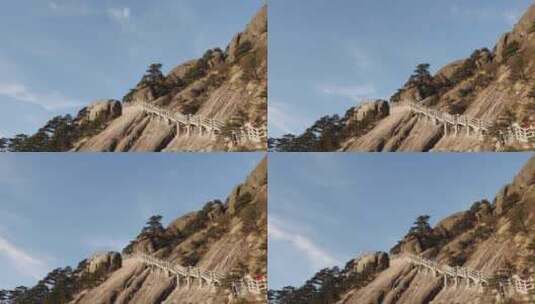 中国黄山美景延时拍摄高清在线视频素材下载
