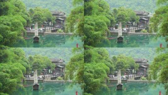 湖北宜昌旅游5A级三峡人家景区自然风景高清在线视频素材下载